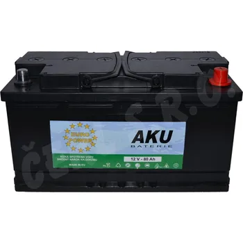 Autobaterie EURO POWER 12V 80Ah 720A