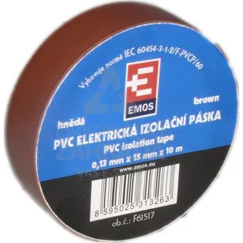 Izolační páska 15 mm hnědá, 10 m