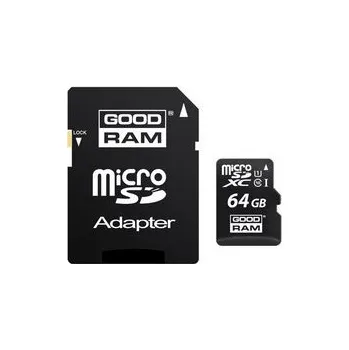 Paměťová karta Paměťová karta GOODRAM micro SDHC 64GB včetně adaptéru (8064gCL10Go)