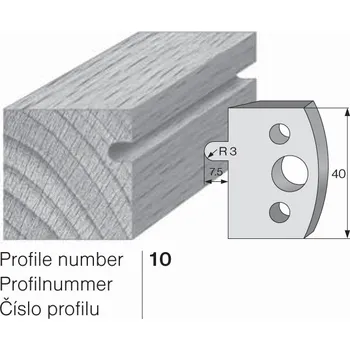 Dílna Omezovač profilového nože 10 Pilana