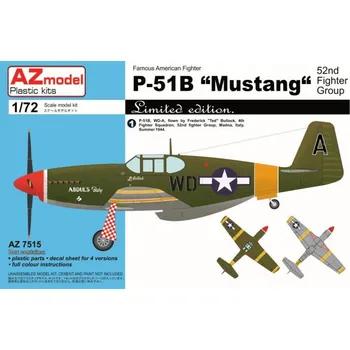 Plastikový model 1:72 P-51B Mustang "52nd Fighter Group"