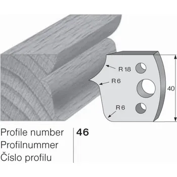 Pracovní nůž SP profilový nůž 46 Pilana