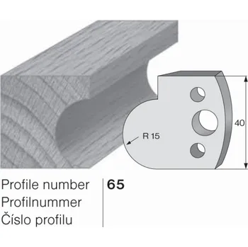 Omezovač profilového nože 65 Pilana
