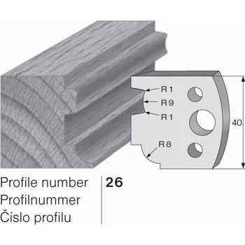 Pracovní nůž SP profilový nůž 26 Pilana