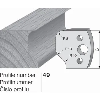 Pracovní nůž SP profilový nůž 49 Pilana