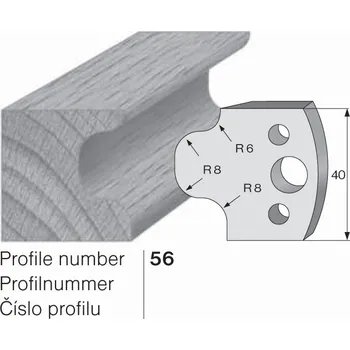 Pracovní nůž SP profilový nůž 56 Pilana