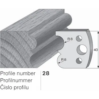 Ruční nářadí SP profilový nůž 28 Pilana