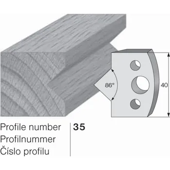 Pracovní nůž SP profilový nůž 35 Pilana
