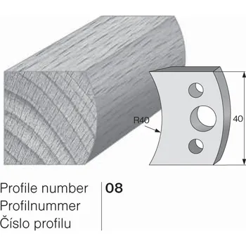 Pracovní nůž SP profilový nůž 08 Pilana