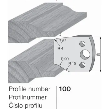 Pracovní nůž SP profilový nůž 100 Pilana