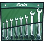 8 dílná sada očkoplochých ráčnových klíčů GOLA 610008