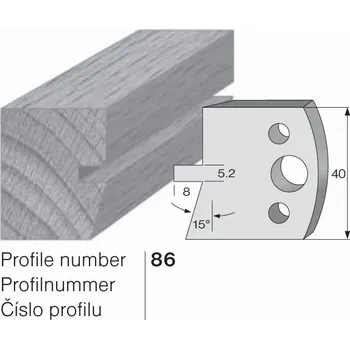 Omezovač profilového nože 86 Pilana