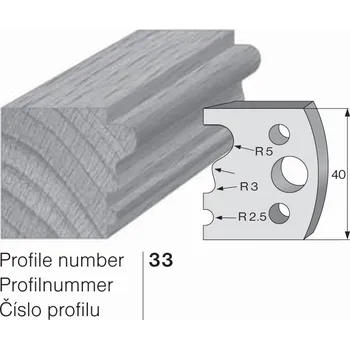 Ruční nářadí SP profilový nůž 33 Pilana