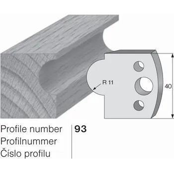 Pracovní nůž SP profilový nůž 93 Pilana