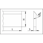 Hoblovací nůž 710 x 35 x 3 s břitovými destičkami SK