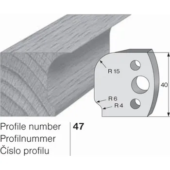 Omezovač profilového nože 47 Pilana