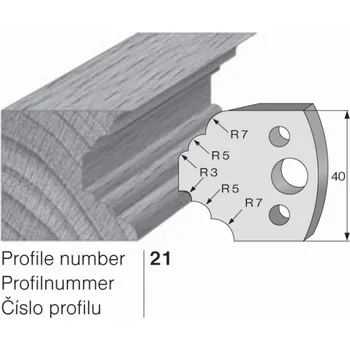 Kuchyňský nůž SP profilový nůž 21 Pilana