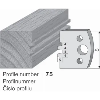 Omezovač profilového nože 75 Pilana