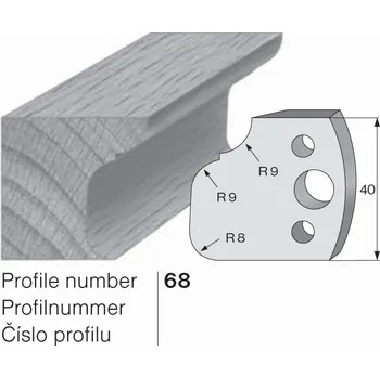 Omezovač profilového nože 68 Pilana