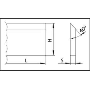 Pracovní nůž Hoblovací nůž 1000 x 30 x 3 HSS 6% W