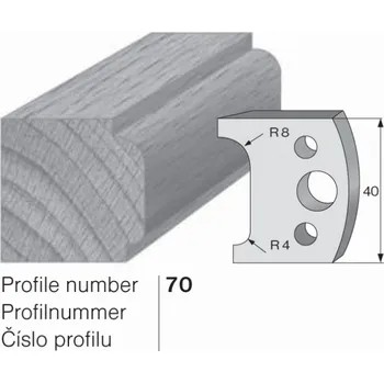 Pracovní nůž SP profilový nůž 70 Pilana