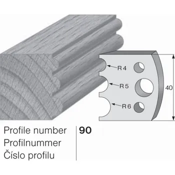Pracovní nůž SP profilový nůž 90 Pilana