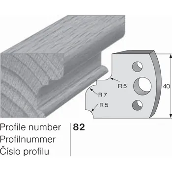 Pracovní nůž SP profilový nůž 82 Pilana