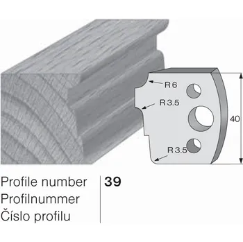 Pracovní nůž SP profilový nůž 39 Pilana