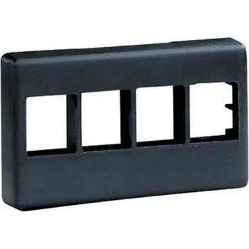 Patch panel NK4MFBL Rámeček pro 4 moduly NetKey, černý