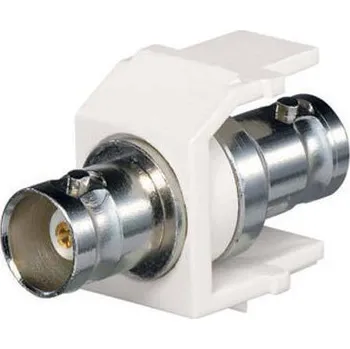 Patch panel NKBNCMWHY Modul NetKey, typ BNC spojka, 50 Ohm, bílá