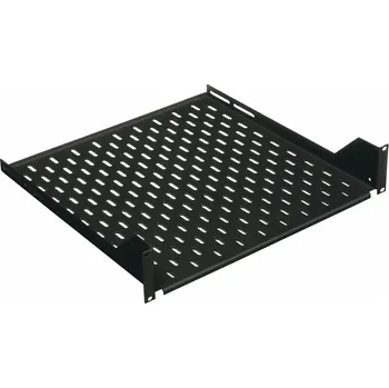 Racková skříň DP-PO-150-H Ukládací police, h. 150mm, 19", 1U, černá