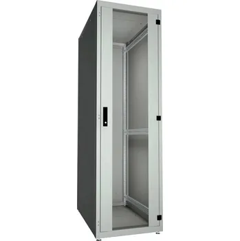 Racková skříň RM7-42-80/100-B Stojanový rozvaděč montovaný, 19", v. 42U (1978mm), h. 1000mm, š. 800mm, šedý