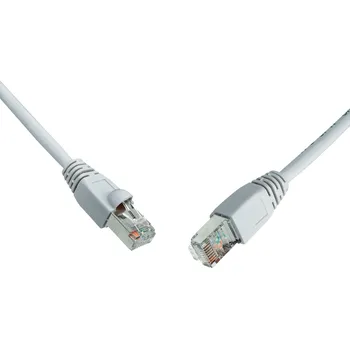 Síťový kabel C6A-315GY-5MB Propojovací kabel RJ45/RJ45, SFTP, kat. 6A 10G, 5m, LSOH, šedý