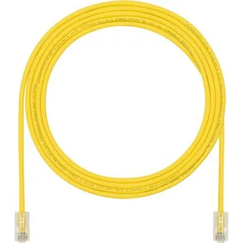 Síťový kabel UTP28SP6MYL Propojovací kabel RJ45/RJ45, U/UTP, kat. 6, 6m, žlutý, AWG28