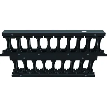 Serverovna HDWM-HM-1FR-H Vázací panel High Density, 1U, h. 223mm, 19", oboustranný, černý