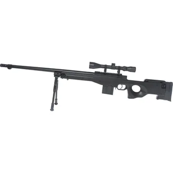 Airsoftová zbraň L96 AWS2, Black, dvojnožka, optika, Upgrade version, Well, MB4402D