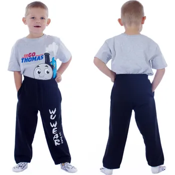 Dětské sportovní tepláky černé WU WEAR