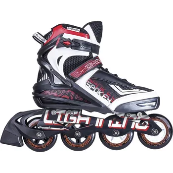 Kolečkové brusle Spokey Lightning červené