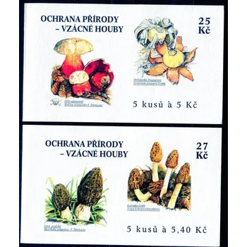 Poštovní známka (2000) ZS 81 - 82 - Česká pošta - Ochrana přírody - Vzácné houby