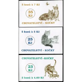 Poštovní známka (1999) ZS 70 - 72 - Česká pošta - Chovatelství - Kočky