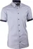 Pánská košile Košile Assante 40117 šedá / černá