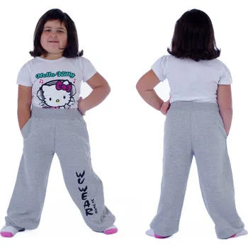 Dětské sportovní tepláky šedé WU WEAR