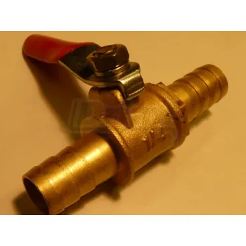 Chov hospodářského zvířete Kulový ventil, mosazný uzávěr, na hadičku 9mm