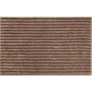 Koupelnová předložka Grund Riffle čokoládově smetanová 60x100 cm
