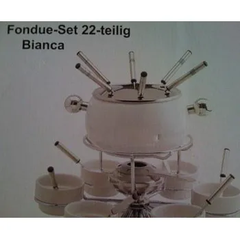 Fondue fondue bianca white 22 dílů