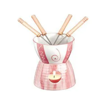 Fondue fondue EVA ceramica pink 10 dílů 070012