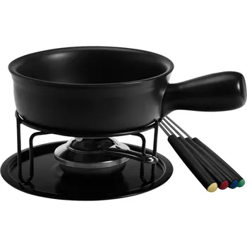 Fondue fondue pánev černá na sýr či čokoládu + kahan