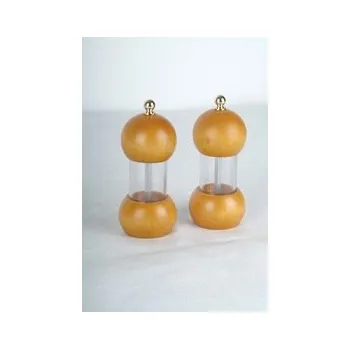 Kuchyňský mlýnek 2 mlýnky na sůl a pepř Gerti Gundel 01 dřevo světlé - akryl 12,5