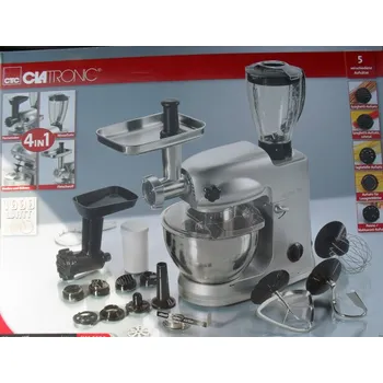 Kuchyňský robot Hnětač+robot+mlýnek + mixer + stroj na těstoviny Clatronic