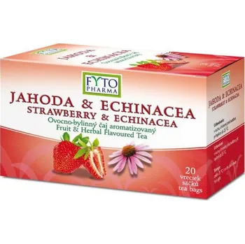 Čaj Fytopharma Ovocno-bylinný čaj Jahoda +Echin. 20x2g